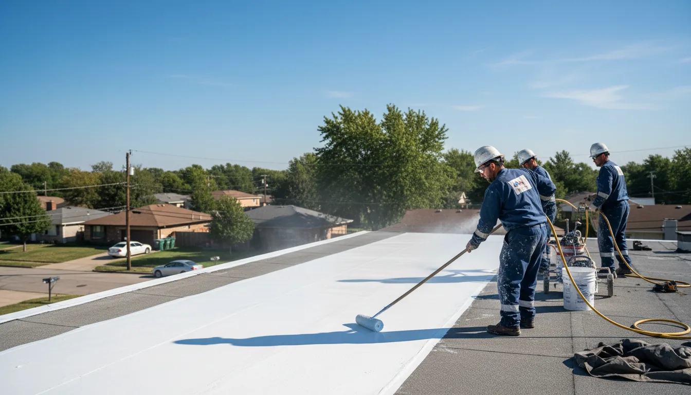 Commercial roof coating in Leechburg, PA near me